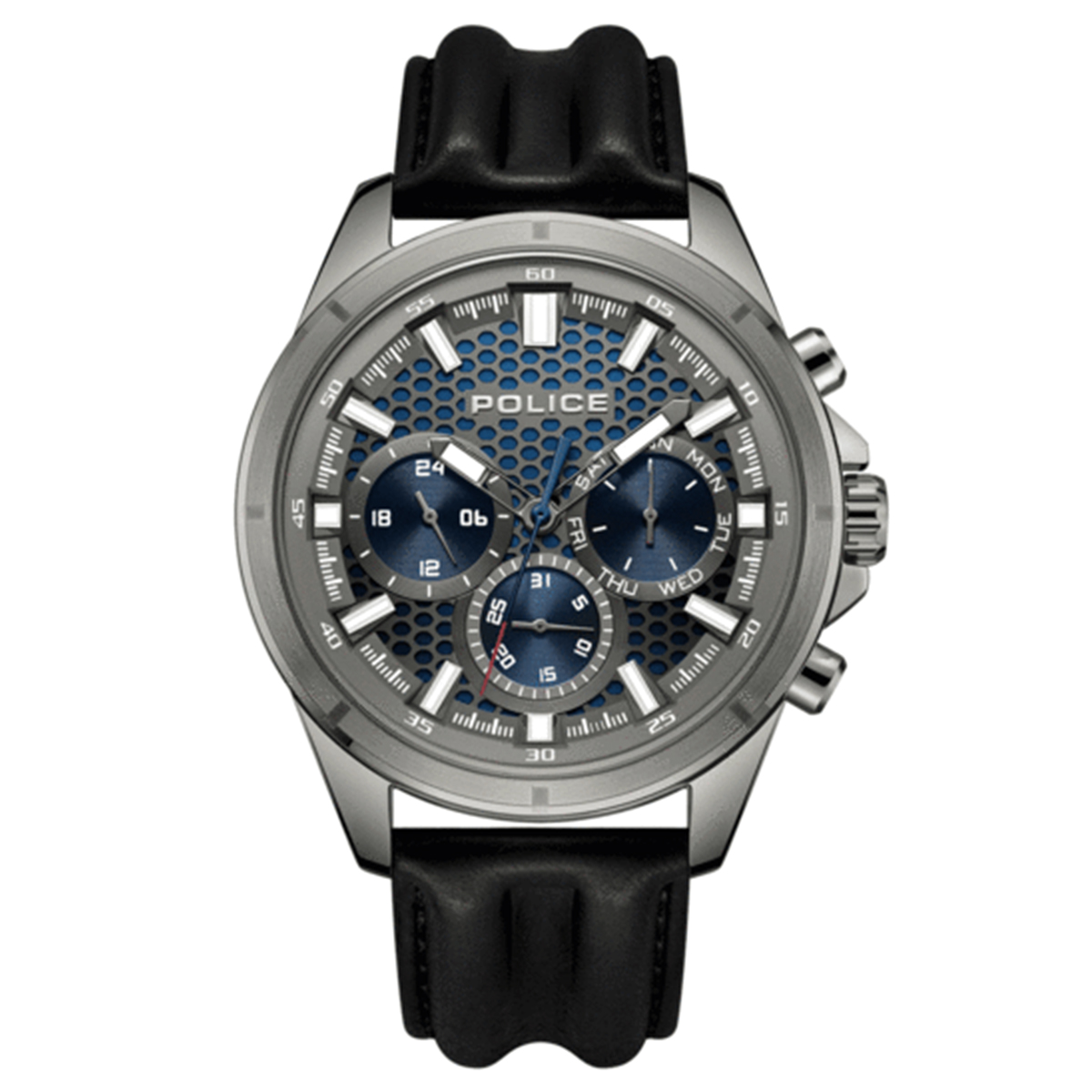 MONTRE POLICE HOMME M.FONCTION CUIR